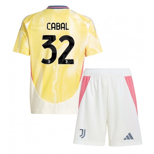 Juventus Juan Cabal #32 Gostujuci Dres za djecu 2024-25 Kratak Rukav (+ Kratke hlače)